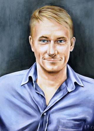Das Portrait von Guido Hülsiggensen wurde Helena B. Klaus erschaffen